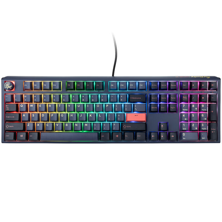 Ducky One 3 Cosmic Blue Gaming Keyboard, RGB LED - MX-Speed-Silver (US) image number 1