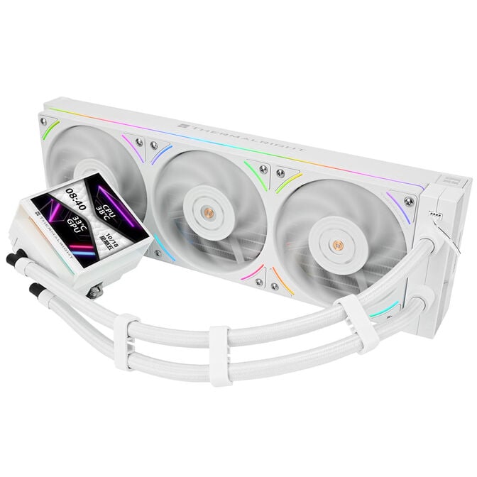 Thermalright Hyper Vision UB AiO Wasserk&uuml;hlung, ARGB, Intel und AMD - 360mm, wei&szlig; image number 3
