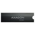 AXAGON CLR-M2L3 passiver M.2-SSD-K&uuml;hlk&ouml;rper - 2280, 3 mm H&ouml;he, Aluminium, schwarz image number null
