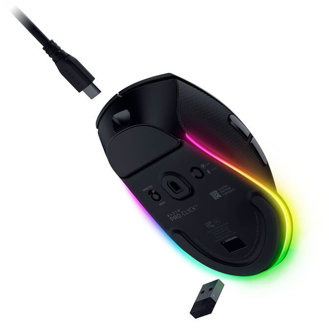 Razer Pro Click V2 Wireless Gaming Mouse, RGB - Black image number 4