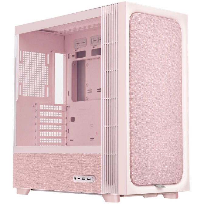 TRYX FLOVA F50 PC Case, ATX, Tempered Glass - Pink image number 0