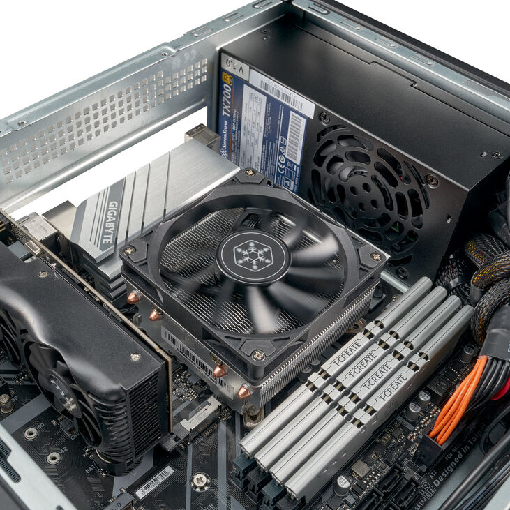 SilverStone SST-ML11B Milo Slim HTPC Micro-ATX Case - black image number 7