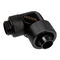 Alphacool Eiszapfen Connector 90 Degree G1/4 Inch Female Thread to 16/10mm - Rotatable, Black