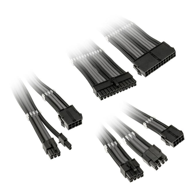Kolink Core Adept Braided Cable Extension Kit - schwarz/grau image number 0