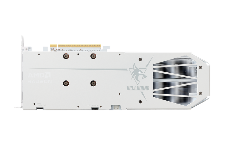 PowerColor Hellhound Spectral White Radeon RX 9060 XT OC Graphics Card, 16384 MB GDDR6 image number 5