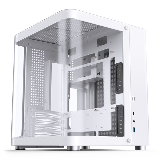 Jonsbo TK-1 2.0 Micro-ATX Geh&auml;use, Tempered Glass - wei&szlig; image number 0