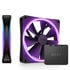 NZXT F140 RGB DUO, PWM, 140mm, 2-pack - black image number null