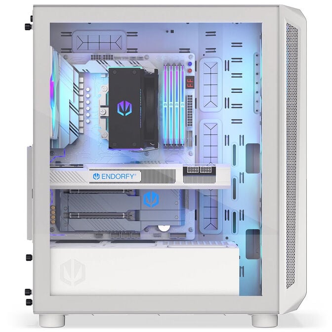 Endorfy Arx 500 ARGB PC Case, Mid Tower, ATX, Tempered Glass - including 4x 140mm ARGB Fans, White image number 11