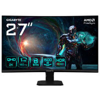 GIGABYTE GS27QCA, 27-inch QHD Curved Monitor, 180Hz, VA Panel, Adaptive-Sync