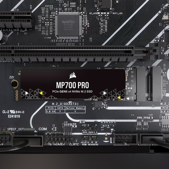 Corsair MP700 Pro NVMe SSD, PCIe 5.0 M.2 Typ 2280 - 1 TB image number 4
