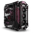 Alphacool Apex Pro Skeleton Case, Mid Tower, ATX, Distro Plate - Carbon/black image number null