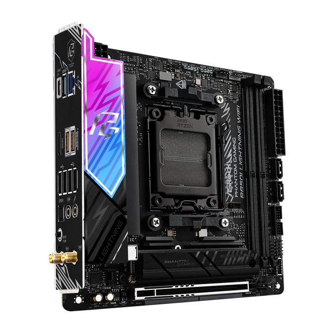 ASROCK B850I Lightning WiFi Mainboard, Sockel AM5, AMD B850, Mini-ITX, DDR5 image number 1