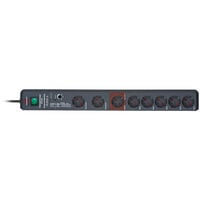 Brennenstuhl Secure-Tec Power Strip, 8-way, Surge Protection - anthracite