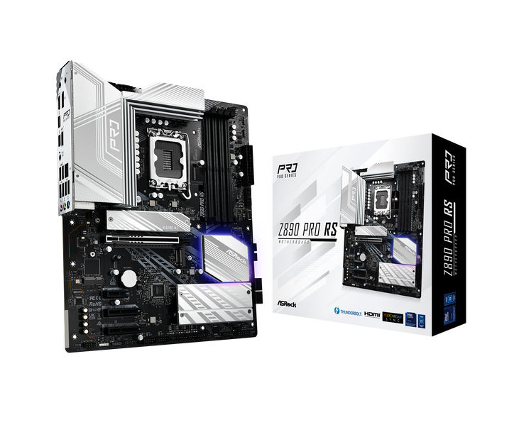 ASRock Z890 Pro RS, Intel Z890 Mainboard, Sockel LGA 1851, Intel Z890, ATX, DDR5 image number 0