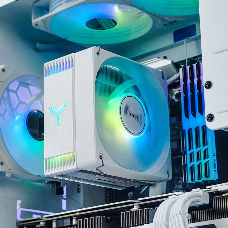 Jonsbo CR-1000 EVO ARGB CPU Cooler, 120mm - white image number 9