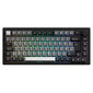 Akko MonsGeek M1 V5 VIA Gaming Keyboard, 75%, RGB, ISO-DE/UK/Nordic Layout - Black / Silver, V3 Creamy Purple Pro Switches