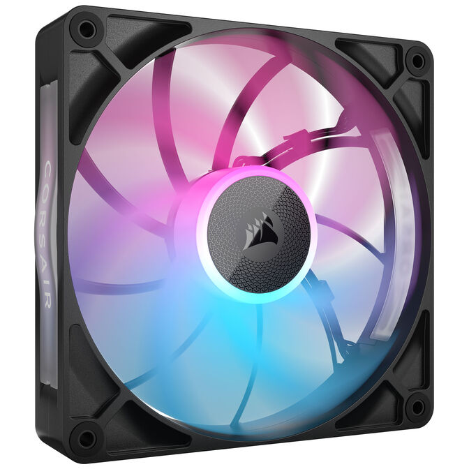 CORSAIR iCUE LINK RX140 MAX RGB PWM Fan - 2-Pack, 140mm, black image number 3