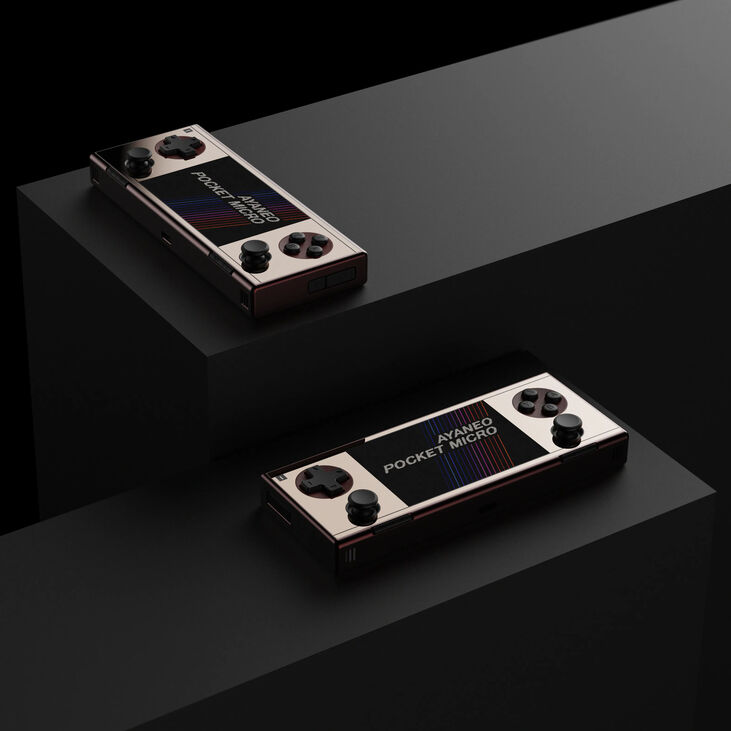 Ayaneo Pocket Micro Handheld Konsole – 8GB LPDDR4X, 256GB SSD, retro gold image number 3