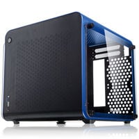 Raijintek METIS EVO TG Mini-ITX Gehäuse, Tempered Glass - blau