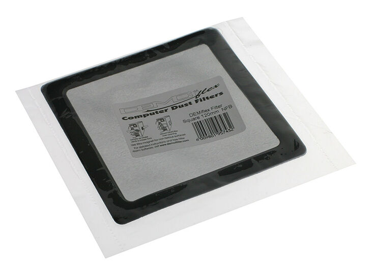DEMCiflex Staubfilter 120mm, quadratisch - schwarz/schwarz image number 2