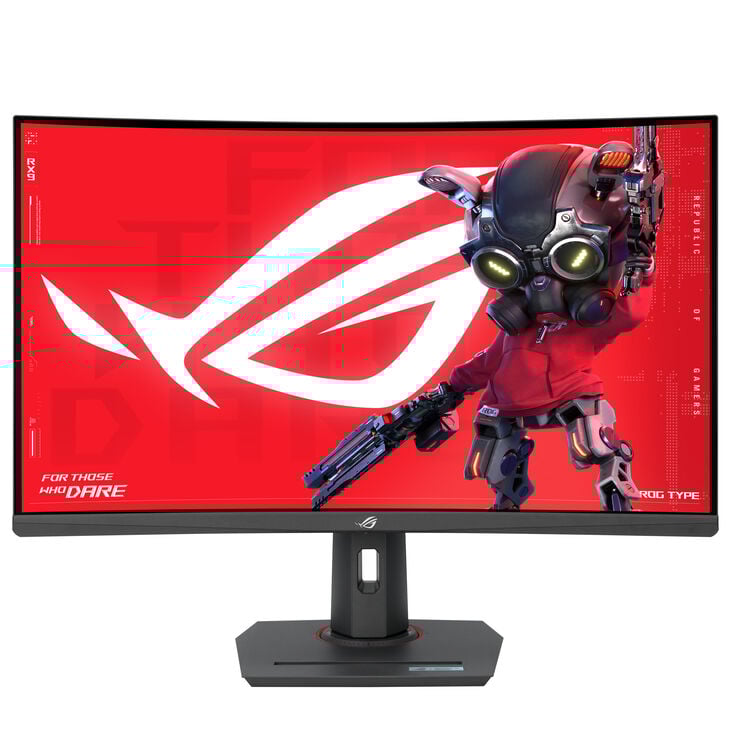 ASUS ROG Strix XG32WCS, 31.5 inch Curved Gaming Monitor, 180Hz, Fast VA, FreeSync image number 1