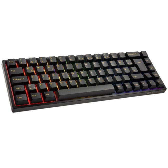 AKKO 3068B Plus Black&Gold Wireless Gaming Tastatur, mechanisch, RGB - V3 Cream Yellow, ISO (DE), schwarz image number 0
