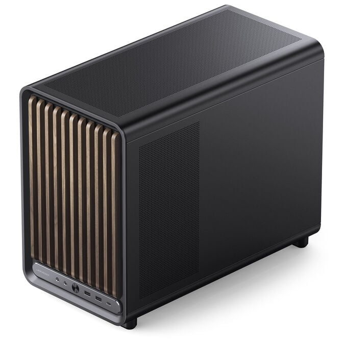 Jonsbo D33 Wood PC Case, Mini Case, mATX, Tempered Glass - Black, Wood image number 9