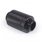 Alphacool ES D-Plug, 25.5mm, G1/4 IG to G1/4 IG - Deep Black