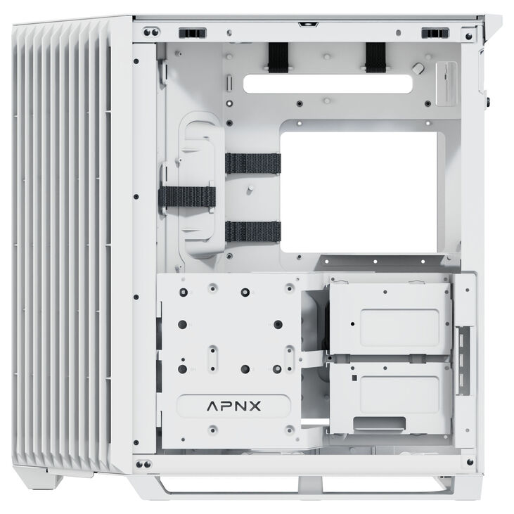 APNX V1 PC-Gehäuse, Midi-Tower, ATX, Tempered Glass - weiß image number 8