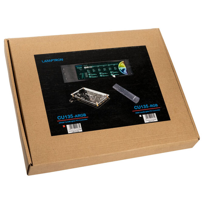 Lamptron CU135 L&uuml;ftersteuerung + RGB Controller mit Display, ARGB - schwarz image number 6