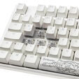 Ducky One 3 Classic Pure White Gaming Keyboard, RGB LED - MX-Clear image number null