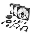 Corsair iCUE LINK QX120 RGB Series, PWM L&uuml;fter, 3er Pack inkl. RGB-Controller - 120mm, schwarz, Star image number null