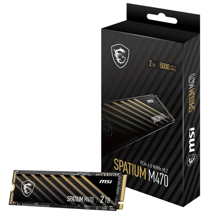 MSI Spatium M470 Pro SSD, PCIe 4.0 M.2 Type 2280 - 2 TB image number 0