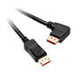 InLine 8K (UHD-2) DisplayPort Kabel, rechts gewinkelt, schwarz - 1m