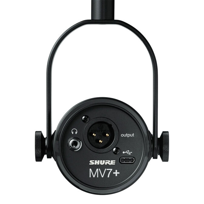Shure MV7+-K Podcast Microphone XLR/USB - black image number 3