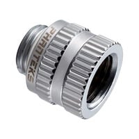 PHANTEKS Glacier M-F Rotary Adapter gerade G1/4 Zoll AG auf G1/4 Zoll IG, chrome silber
