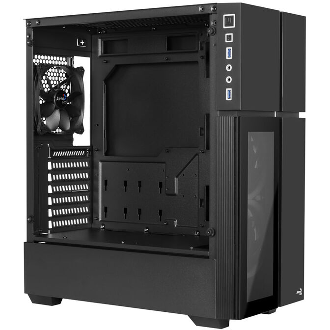 Aerocool Playa Midi-Tower, Tempered Glass - schwarz image number 4