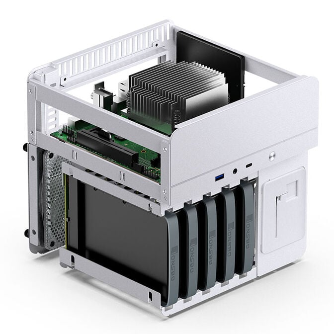 Jonsbo N2 Mini-ITX NAS case - white image number 7