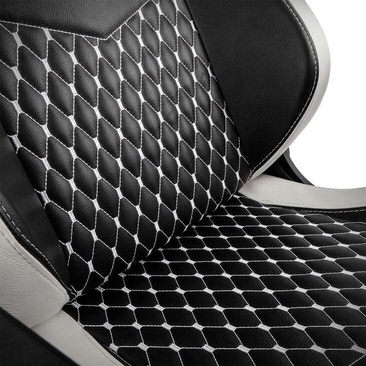 noblechairs EPIC Real Leather Gaming Chair - black/white/red image number 5