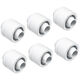 Alphacool Eiszapfen 16/10 mm screw-in fitting G1/4, 6-pack - white