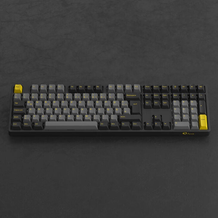 AKKO Black & Gold 5108B Plus Wireless Gaming-Tastatur, RGB, - V3 Cream Blue Pro Switch, schwarz, ISO (DE) image number 2