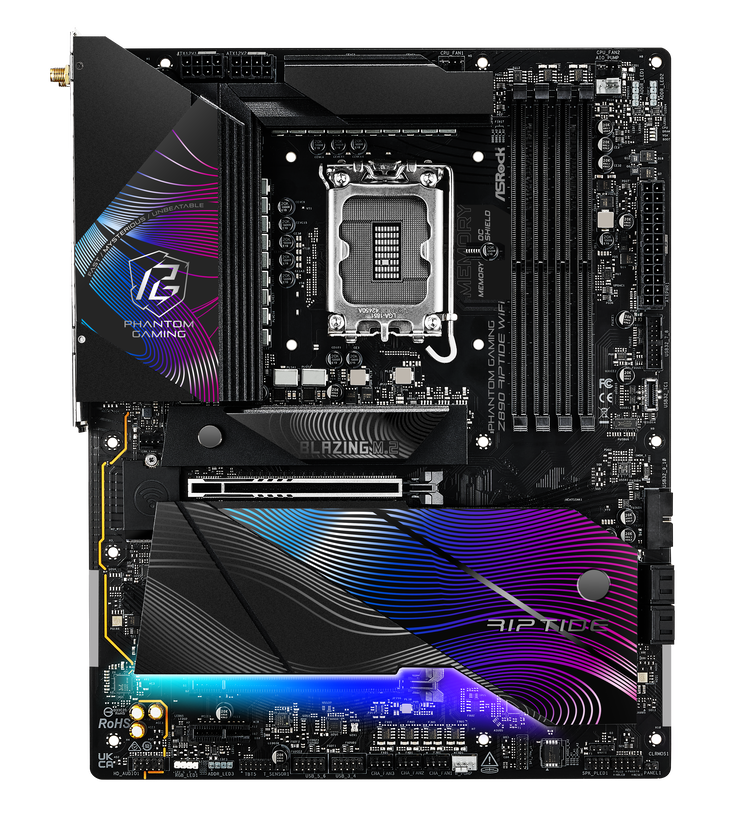ASRock Z890 Riptide WiFi Mainboard, Sockel LGA 1851, Intel Z890, ATX, DDR5 image number 3
