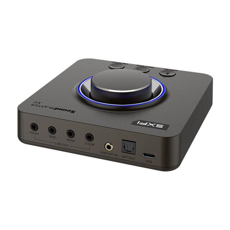 Creative Soundblaster X4 USB Sound Card, 192kHz Hi-Res, 7.1 Surround - anthracite image number 1