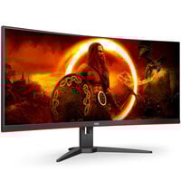 AOC Gaming CU34G2XE/BK, 34 inch Curved Gaming Monitor, 144 Hz, VA, Adaptive Sync