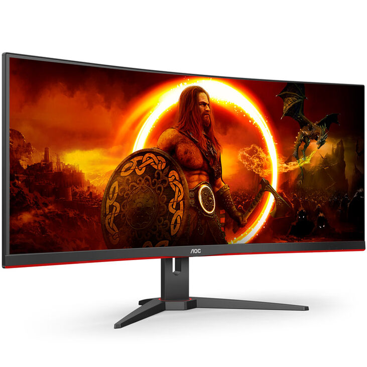 AOC Gaming CU34G2XE/BK, 34 inch Curved Gaming Monitor, 144 Hz, VA, Adaptive Sync image number 0