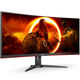 AOC Gaming CU34G2XE/BK, 34 inch Curved Gaming Monitor, 144 Hz, VA, Adaptive Sync