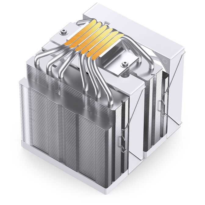 Jonsbo CB80 CPU Cooler, Dual-Tower, 2 x 120mm, PWM, RGB - white image number 5