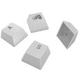 Glorious GPBT Backlit Keycaps, ANSI Layout (US), PBT, Dye-Sub - Wei&szlig; image number null