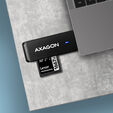AXAGON CRE-S2N Cardreader USB-A 3.2 Gen 1, SD, microSD - schwarz image number null