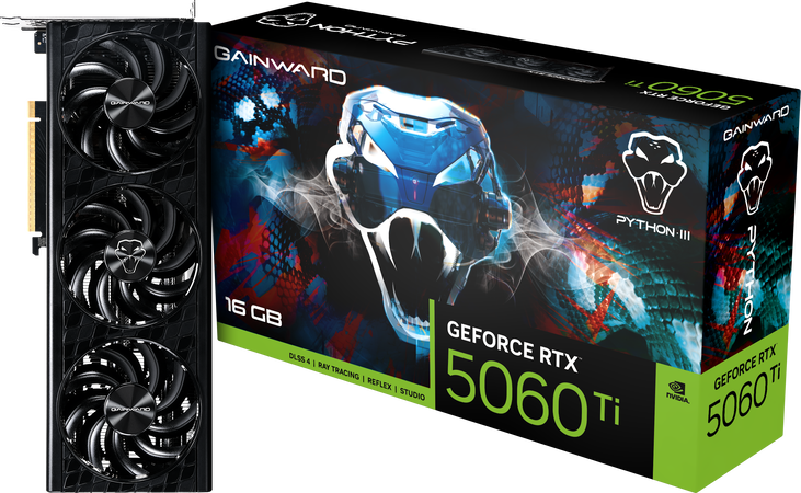 Gainward GeForce RTX 5060 Ti Python III, 16384 MB GDDR7 image number 0